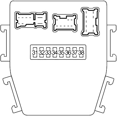 Infiniti M45 (2003-2004) - fuse box