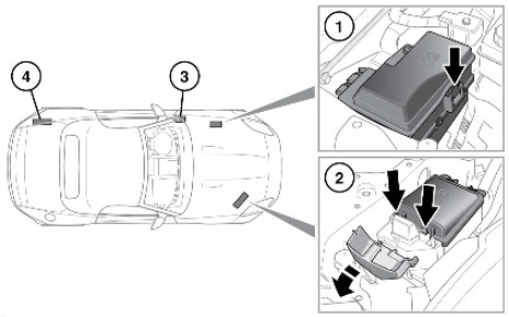 Jaguar F-Type (2018-2020) - fuse box